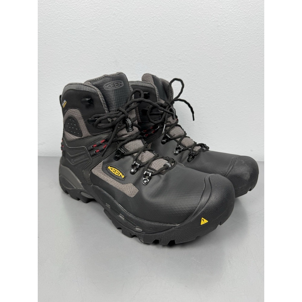 Keen St Paul Work Boots Mens 13 EE Carbon Fiber Toe 6" Waterproof Utility Black